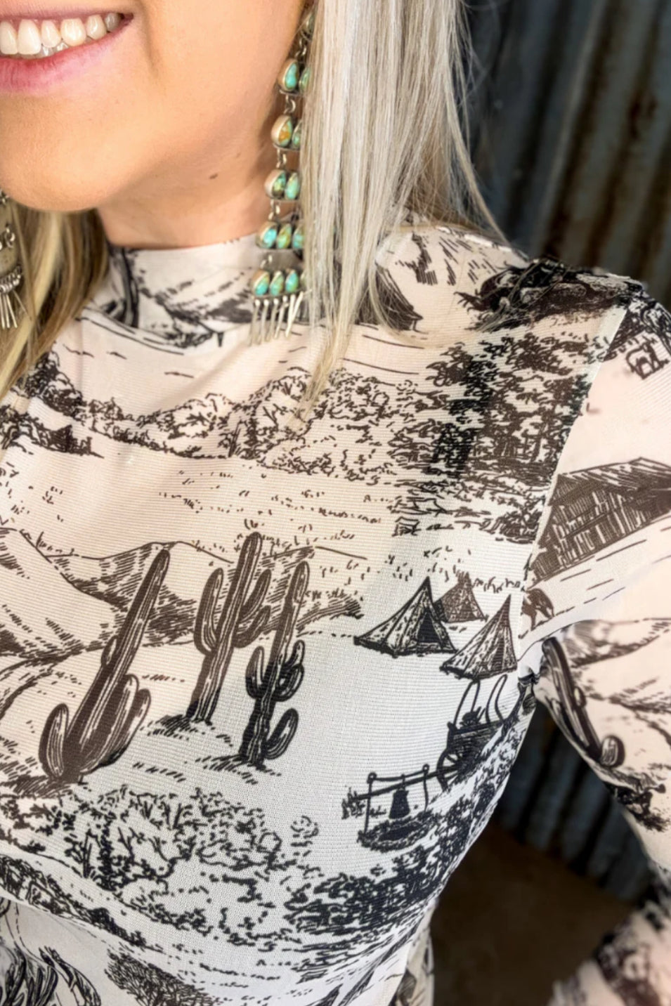The Old Days Mesh Top