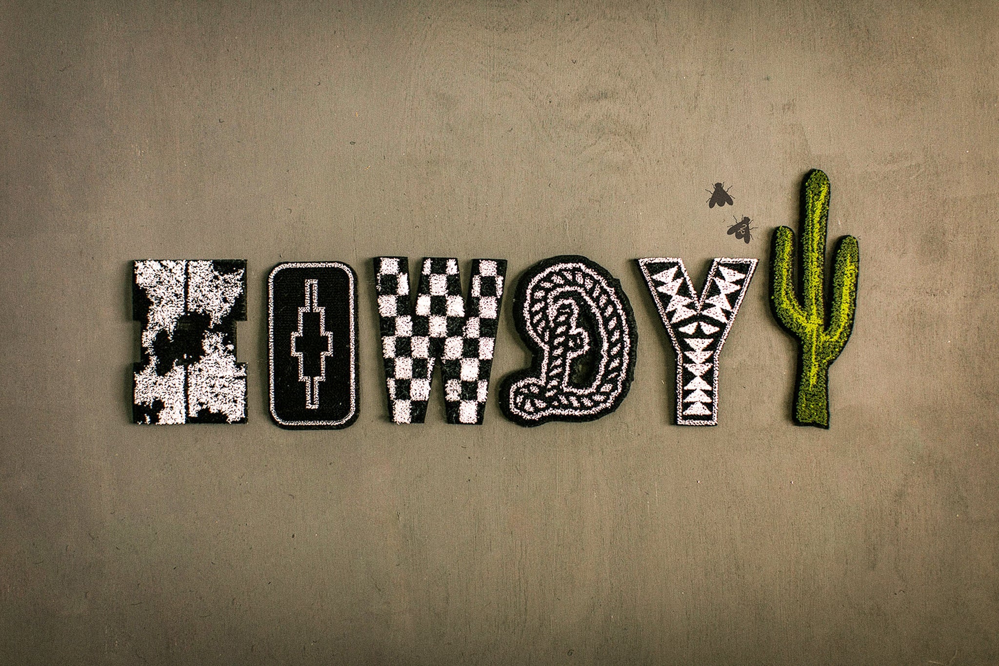 2 FLY DIY PATCH LETTERS *small