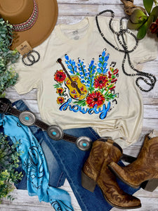 Callie Ann Stelter Bluebonnet Howdy Tee