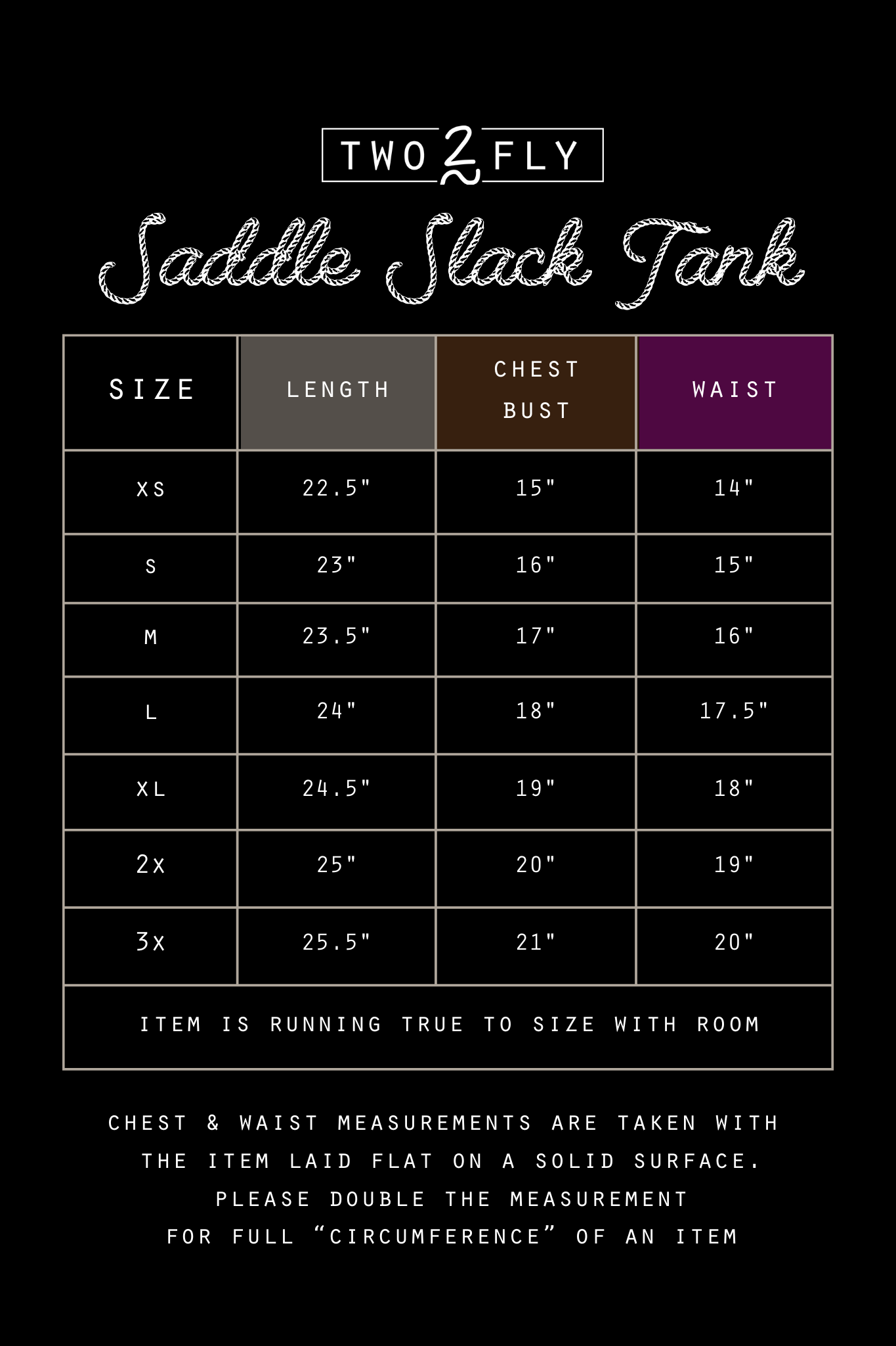 SADDLE SLACK TANK