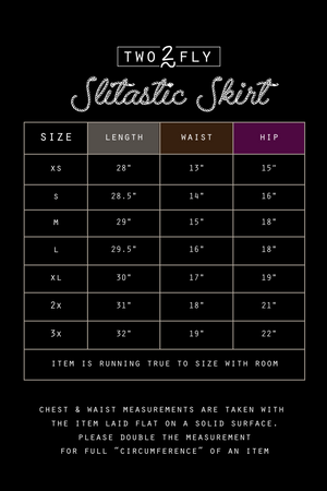 SLITASTIC SKIRT *MIDNIGHT