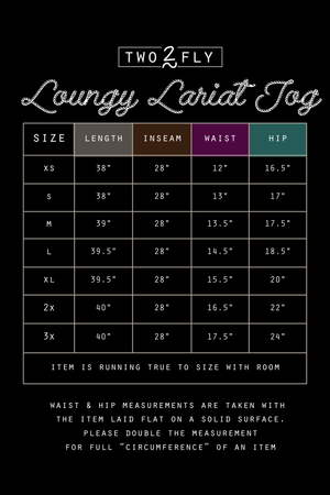 LOUNGY LARIAT JOGGERS *WESTY WEST